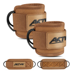 AKTV8 Premium Black Edition Ankle Straps – Heavy Duty Leg Training Support