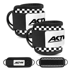 AKTV8 Premium Black Edition Ankle Straps – Heavy Duty Leg Training Support