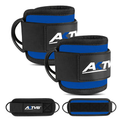 AKTV8 Premium Black Edition Ankle Straps – Heavy Duty Leg Training Support