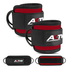 AKTV8 Premium Black Edition Ankle Straps – Heavy Duty Leg Training Support