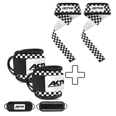 AKTV8 Brown Edition Strength Combo – Ankle Straps & Lifting Straps