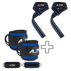 AKTV8 Brown Edition Strength Combo – Ankle Straps & Lifting Straps