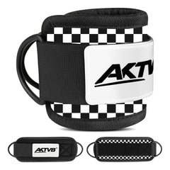 AKTV8 Premium Black Edition Ankle Straps – Heavy Duty Leg Training Support
