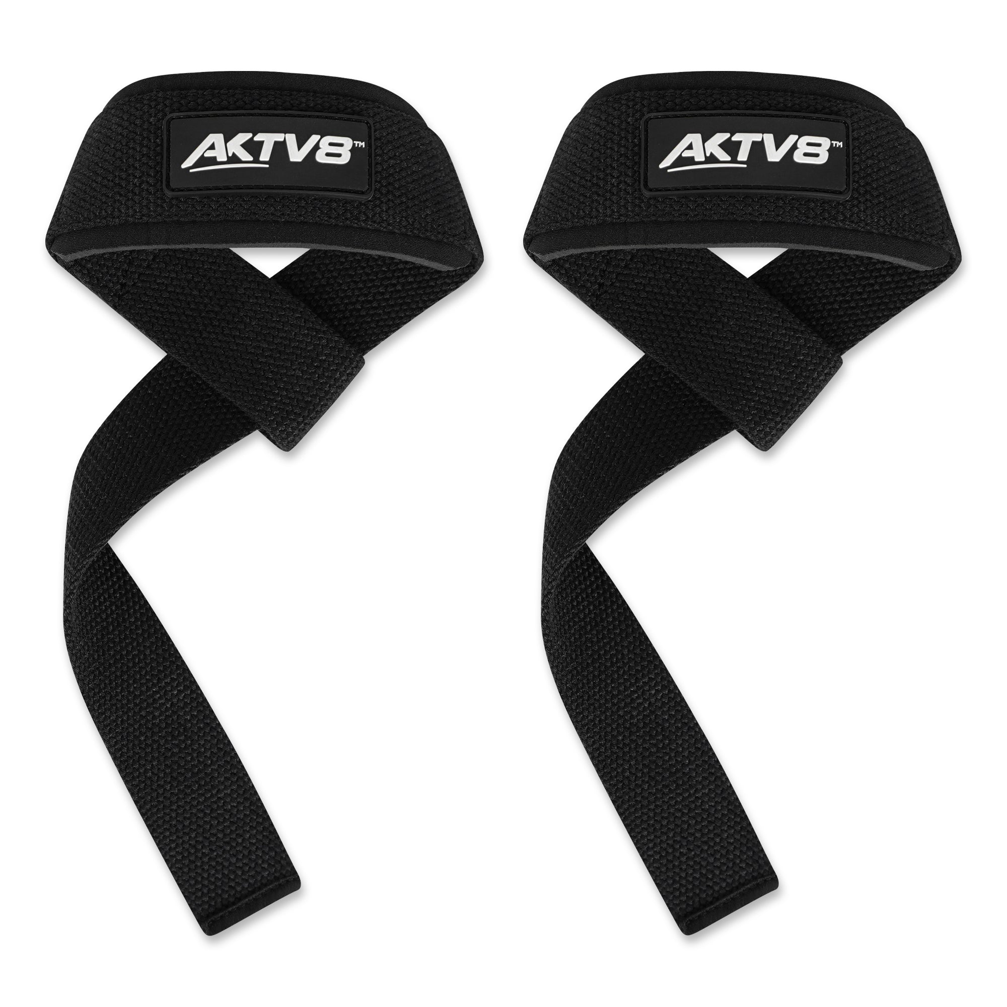 AKTV8 Premium Blue Edition Lifting Straps – Heavy Duty Grip Support