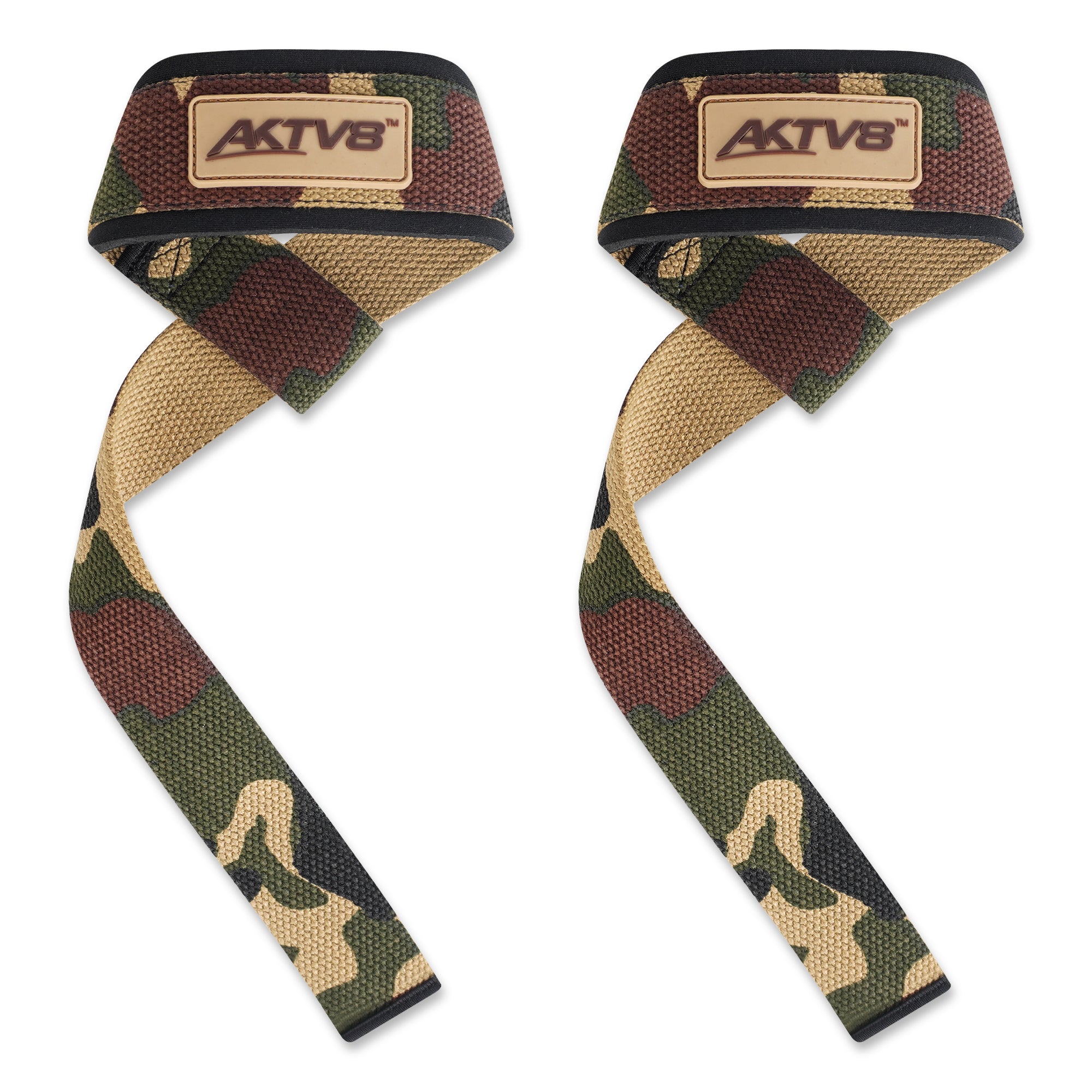 AKTV8 Premium Blue Edition Lifting Straps – Heavy Duty Grip Support