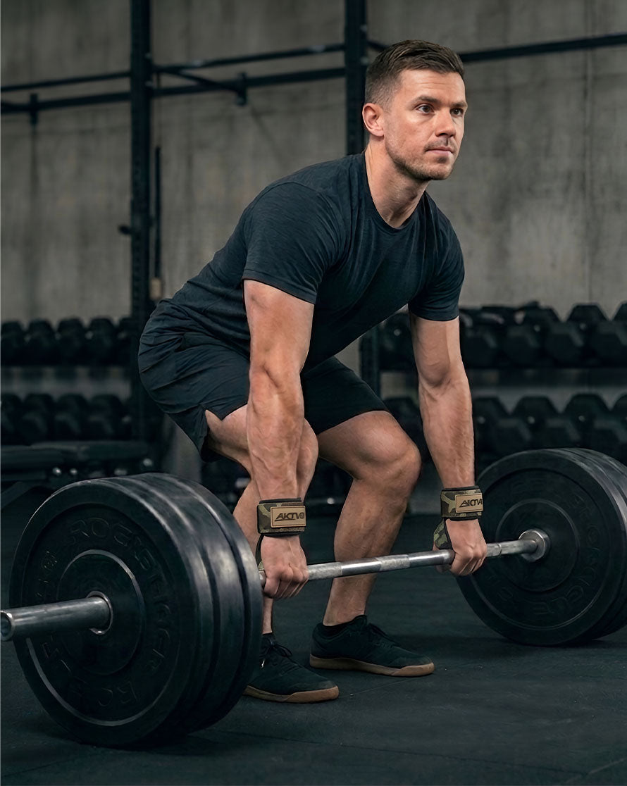 AKTV8 Brown Edition Strength Combo – Ankle Straps & Lifting Straps