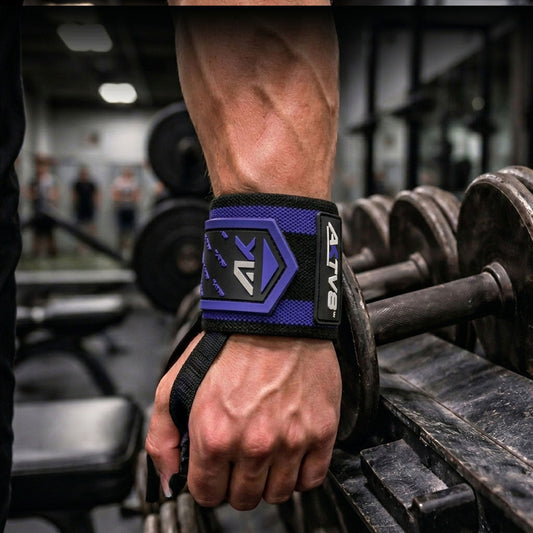 AKTV8 Blue Edition Support Combo – Wrist Wraps & Ankle Straps