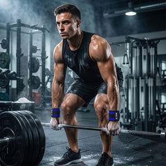 AKTV8 Blue Edition PowerLift Combo – Wrist Wraps, Ankle Straps & Lifting Straps