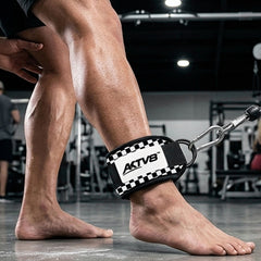 AKTV8 White Edition Strength Combo – Ankle Straps & Lifting Straps
