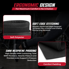 AKTV8 Premium Black Edition Ankle Straps – Heavy Duty Leg Training Support