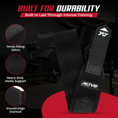 AKTV8 Premium Black Edition Wrist Wraps – Heavy Duty Wrist Support