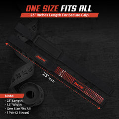 AKTV8 Premium Orange Edition Lifting Straps – Heavy Duty Grip Support